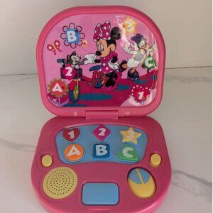 MINNIE MOUSE DISNEY MUSICAL PLAY AND LEARN LAPTOP ABC 123 TOY TODDLER